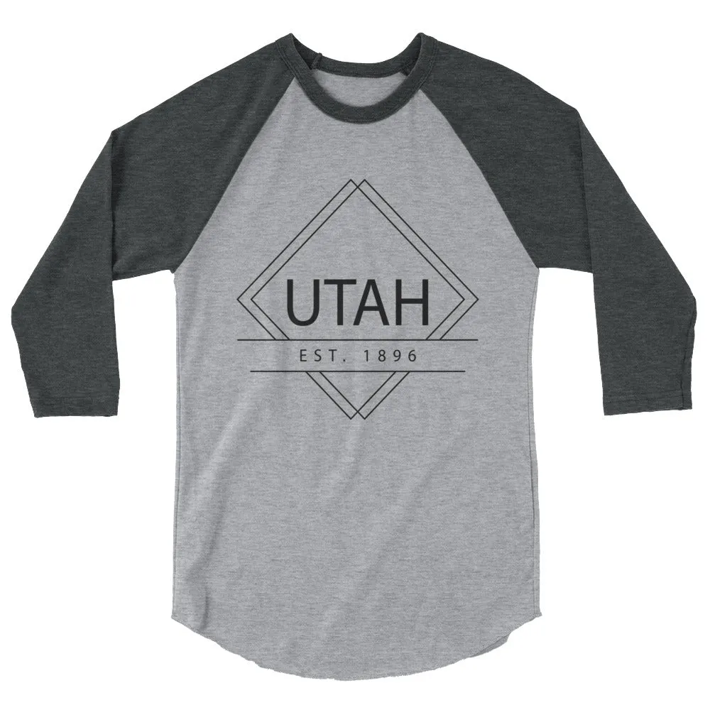 Utah 3/4 Sleeve Raglan Shirt Established