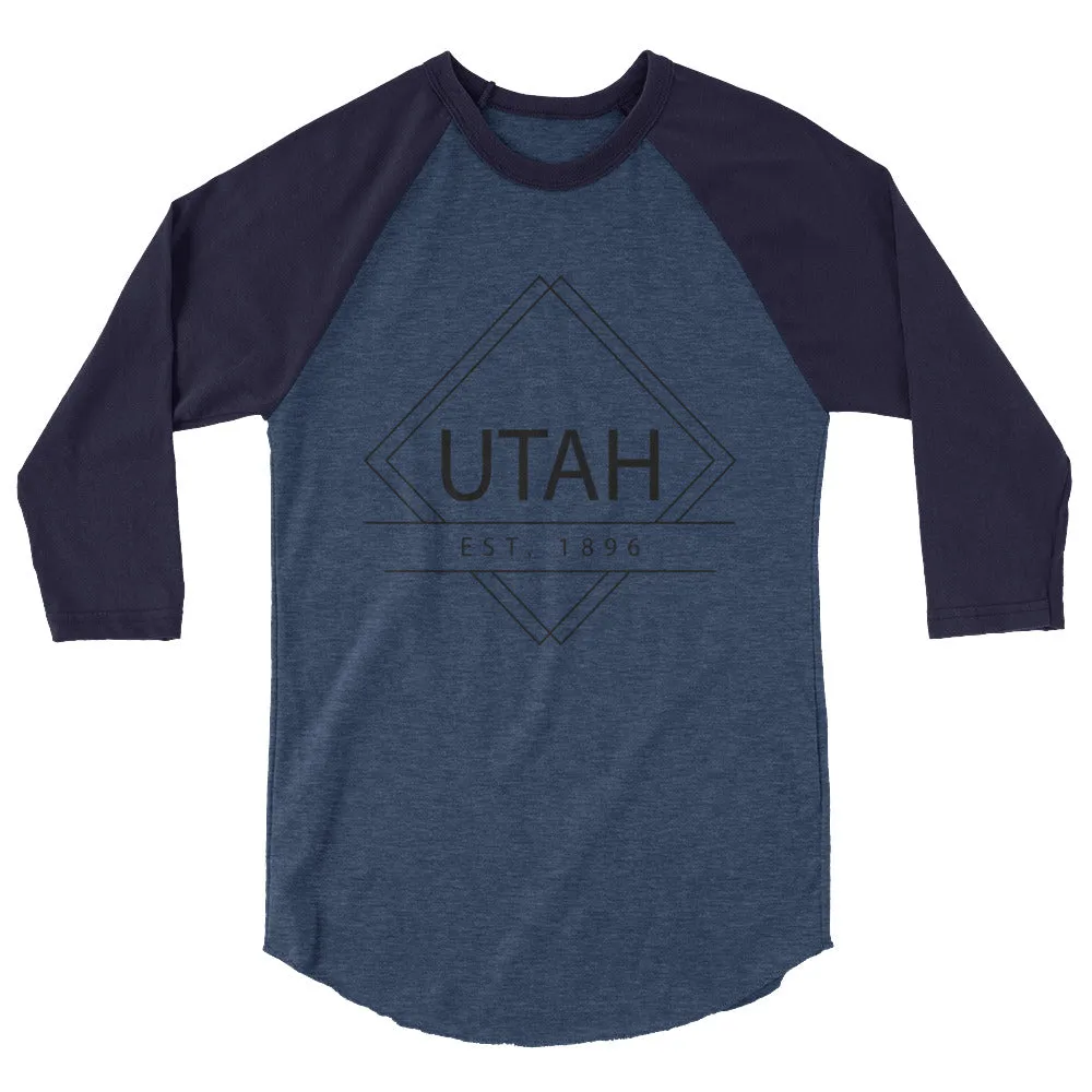 Utah 3/4 Sleeve Raglan Shirt Established