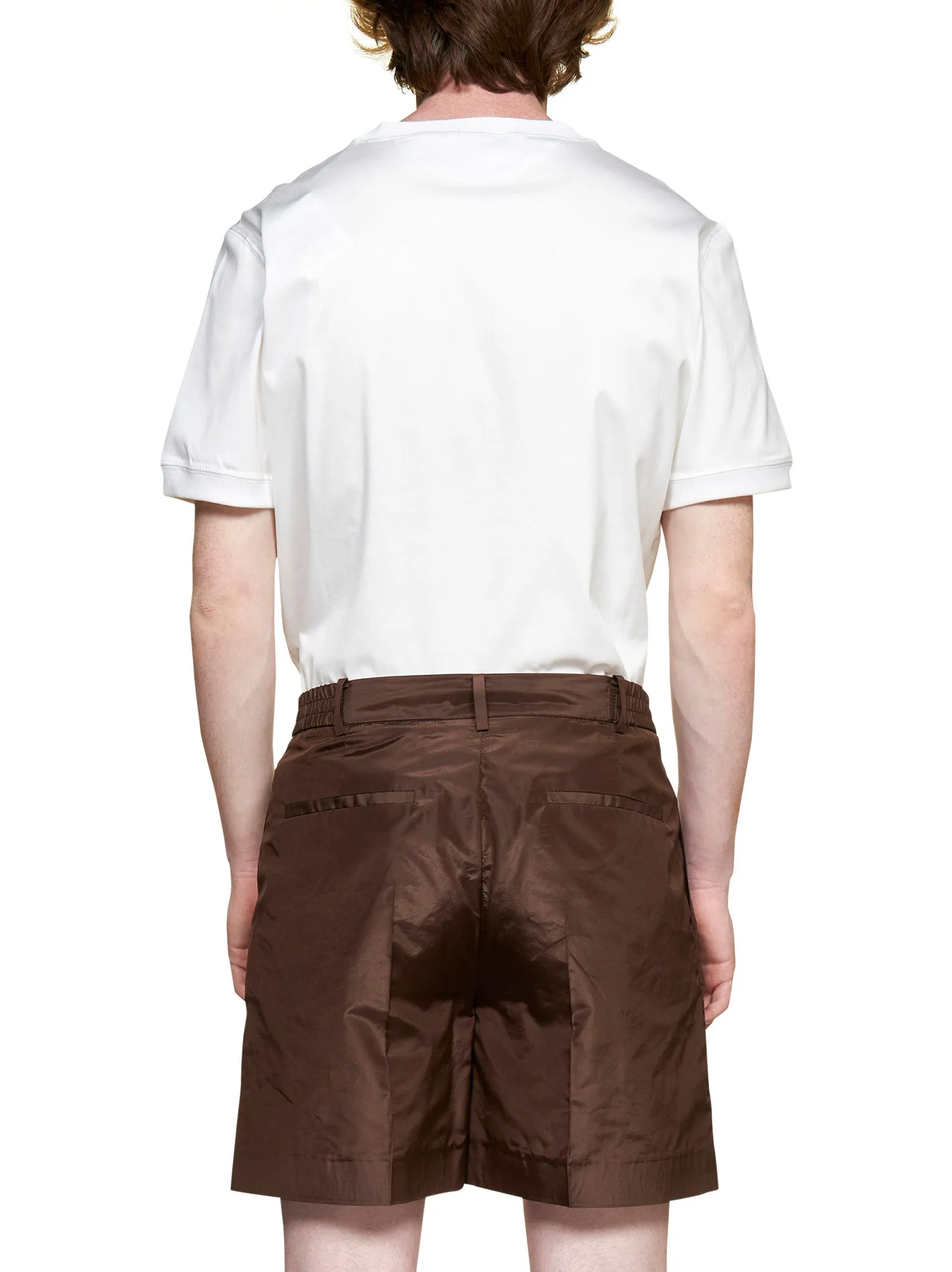 Valentino Pressed-Crease Elasticated Waist Tailored Shorts