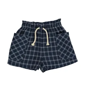 Vignette Arwen Shorts - Navy/White Plaid