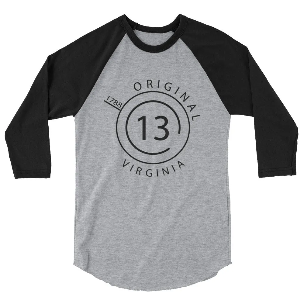 Virginia Raglan Shirt - 3/4 Sleeve - Original 13 - Google SEO