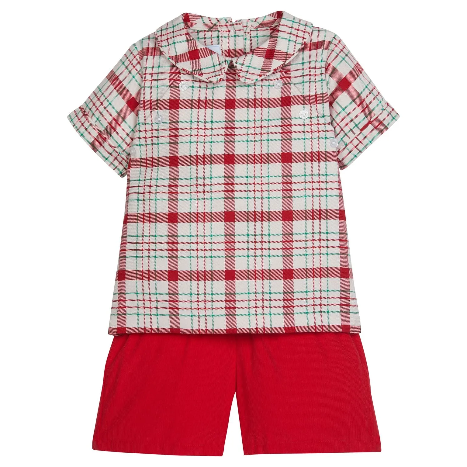 Walker Short Set - Holiday Plaid