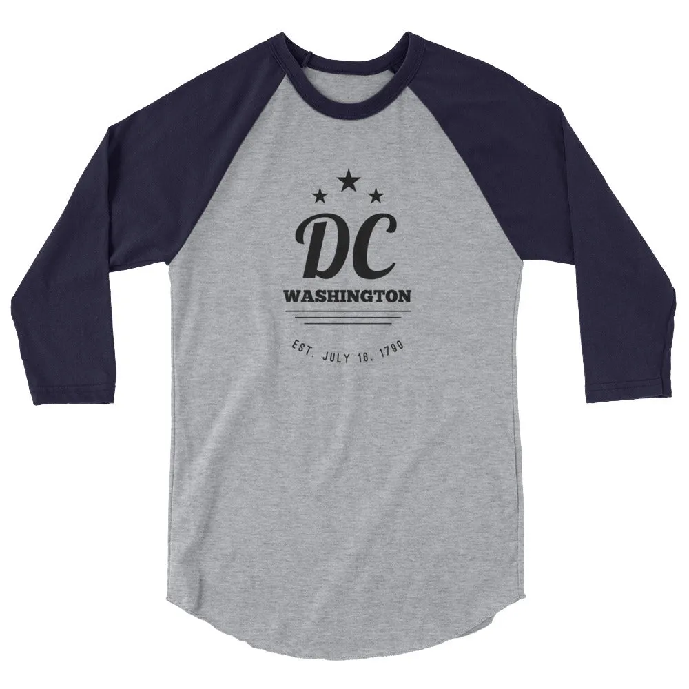 Washington DC - 3/4 Sleeve Raglan Shirt - Established