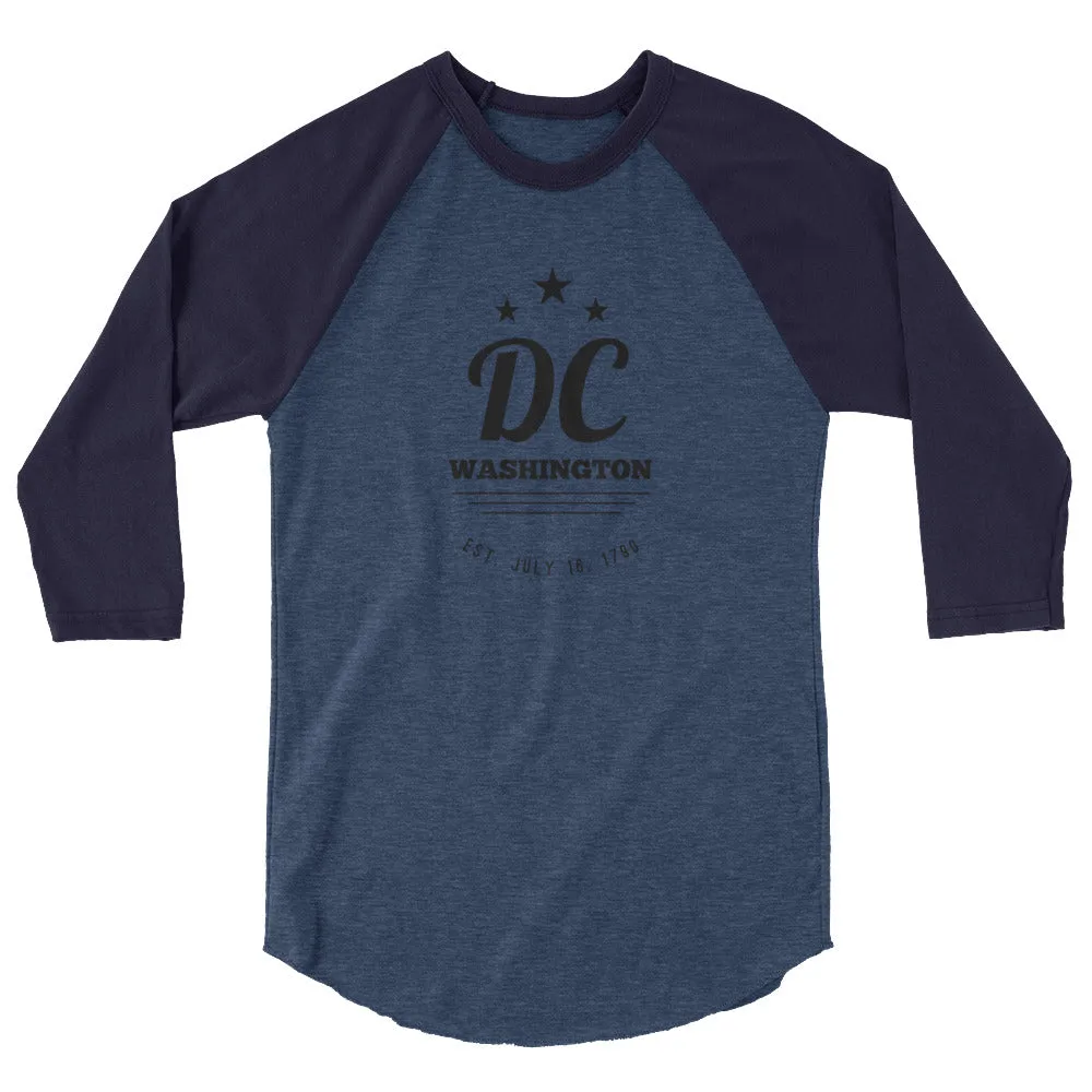 Washington DC - 3/4 Sleeve Raglan Shirt - Established