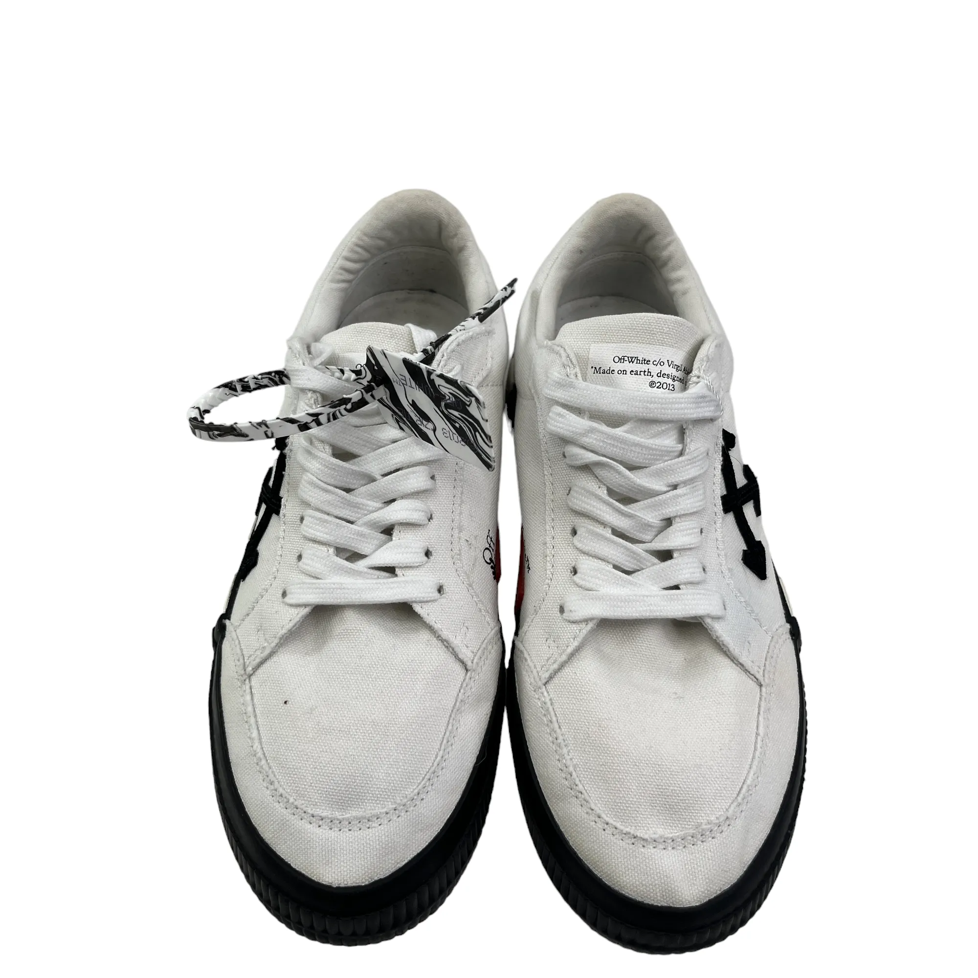 White Vulcanised Trainers for Women, EU Size 39 / UK Size 6.