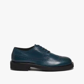 Women's leather brogue derby