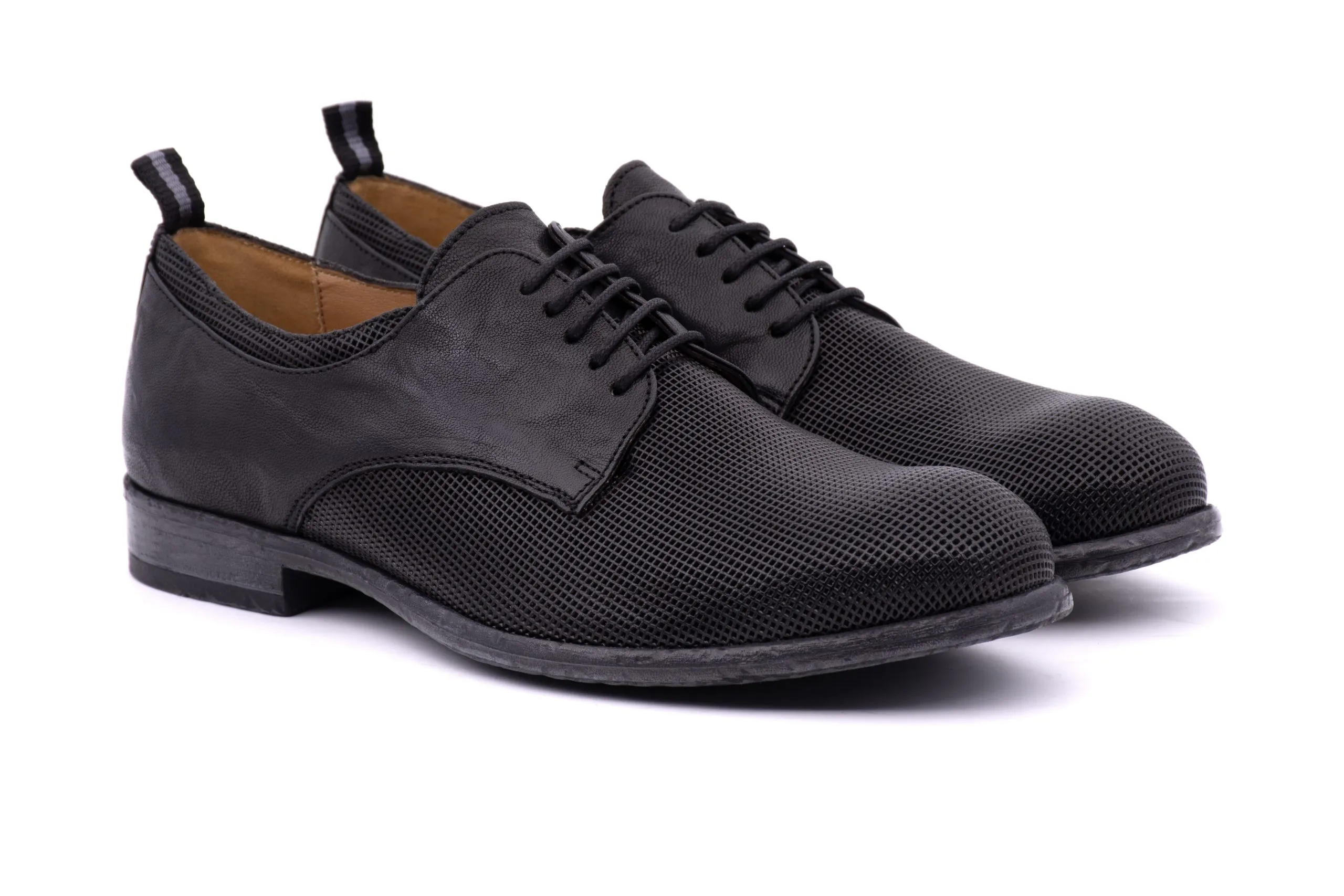 Woven Leather Derby - Shop Online