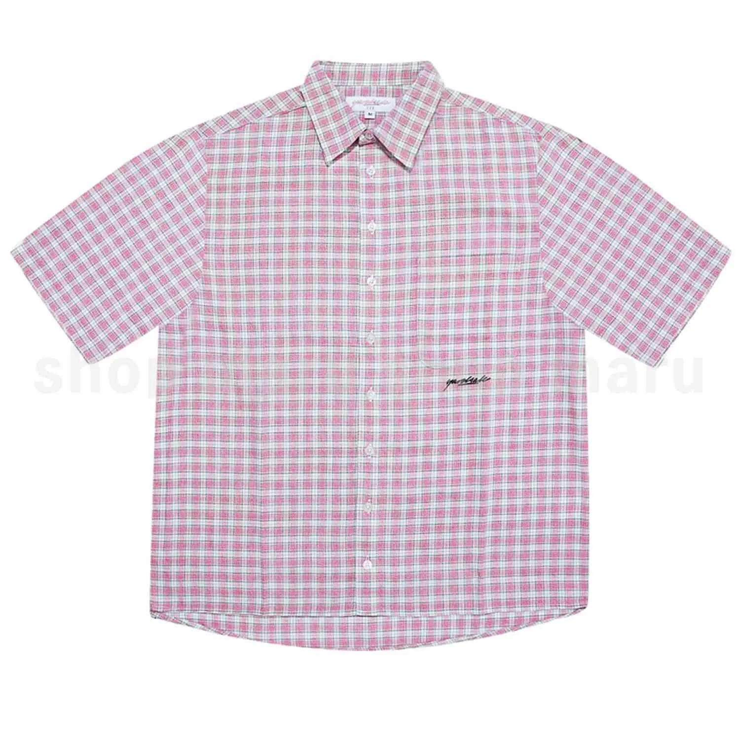 yardsale  |Other Plaid Patterns Unisex Street Style Short Sleeves Logo