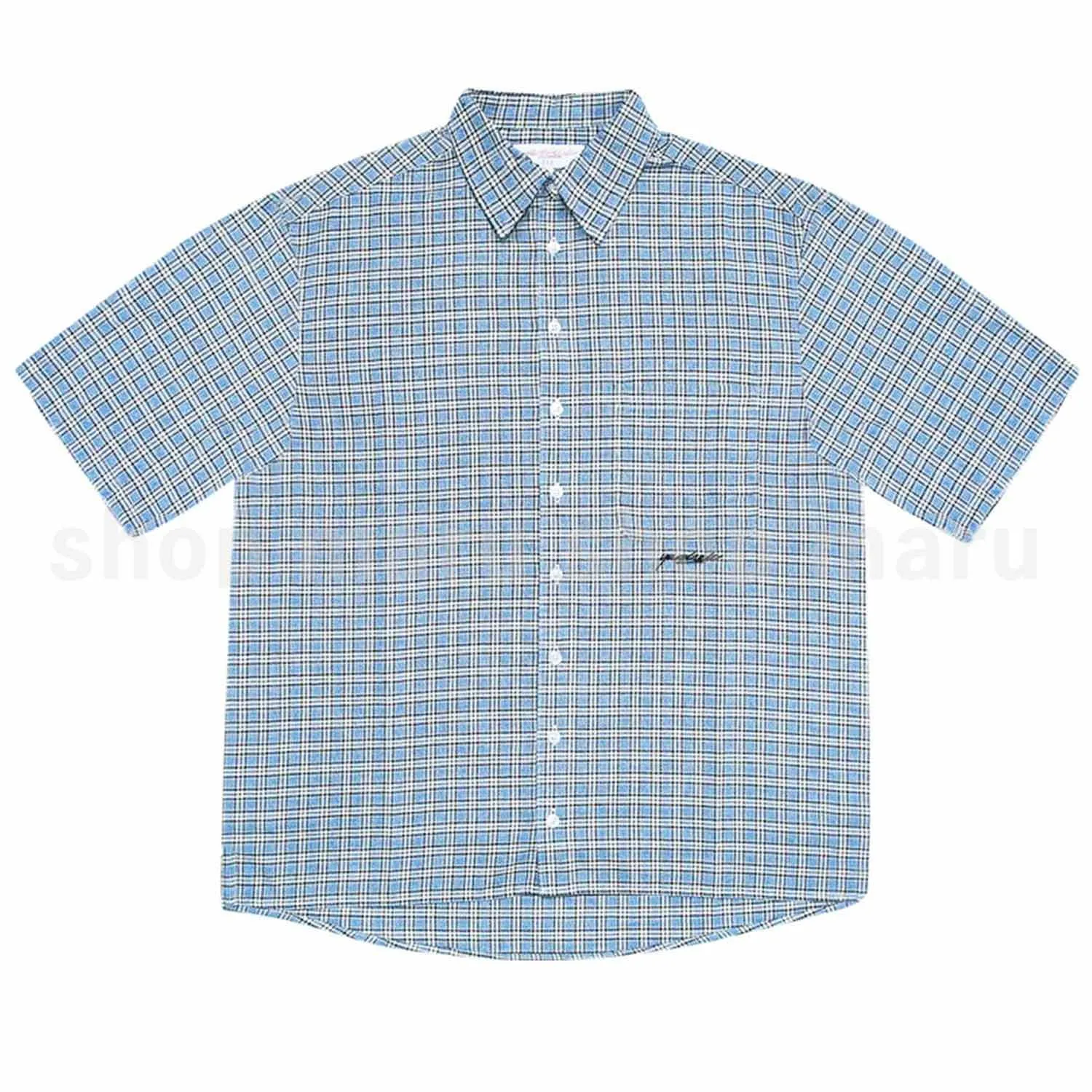 yardsale  |Other Plaid Patterns Unisex Street Style Short Sleeves Logo