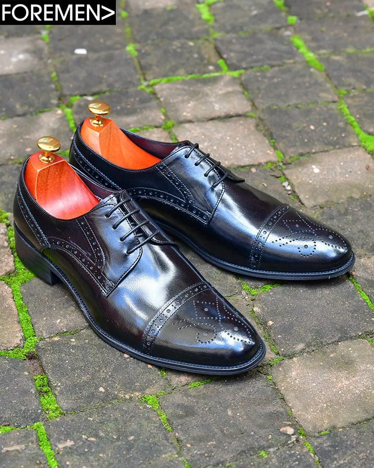 YURINA - Black brogue Derby - Shop now